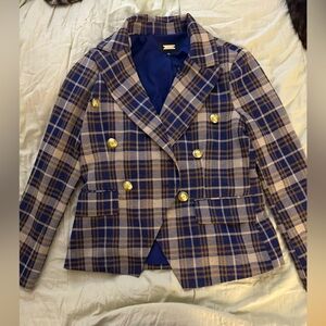 Size 12 Professional Plaid Blazer